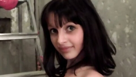 Cute Solo Brunette Teen Fingers Her Pussy