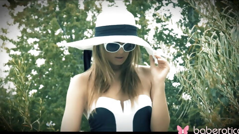 Solo Blonde Jillian Janson Is Masturbating Outdoor In 4k