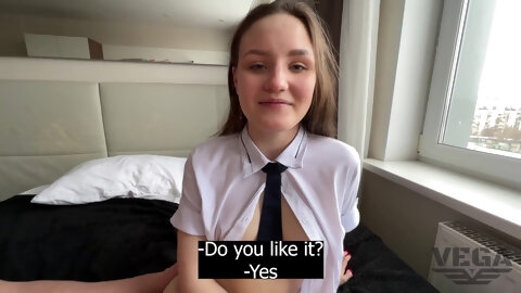 Schoolgirl Creampied After Passionate Fuck With Her Stepbro - Amateur