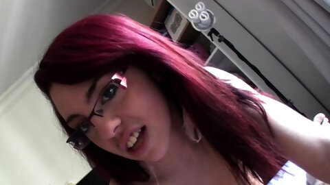 Petite Amateur Redheaded Teen Pisses And Sucks Cock